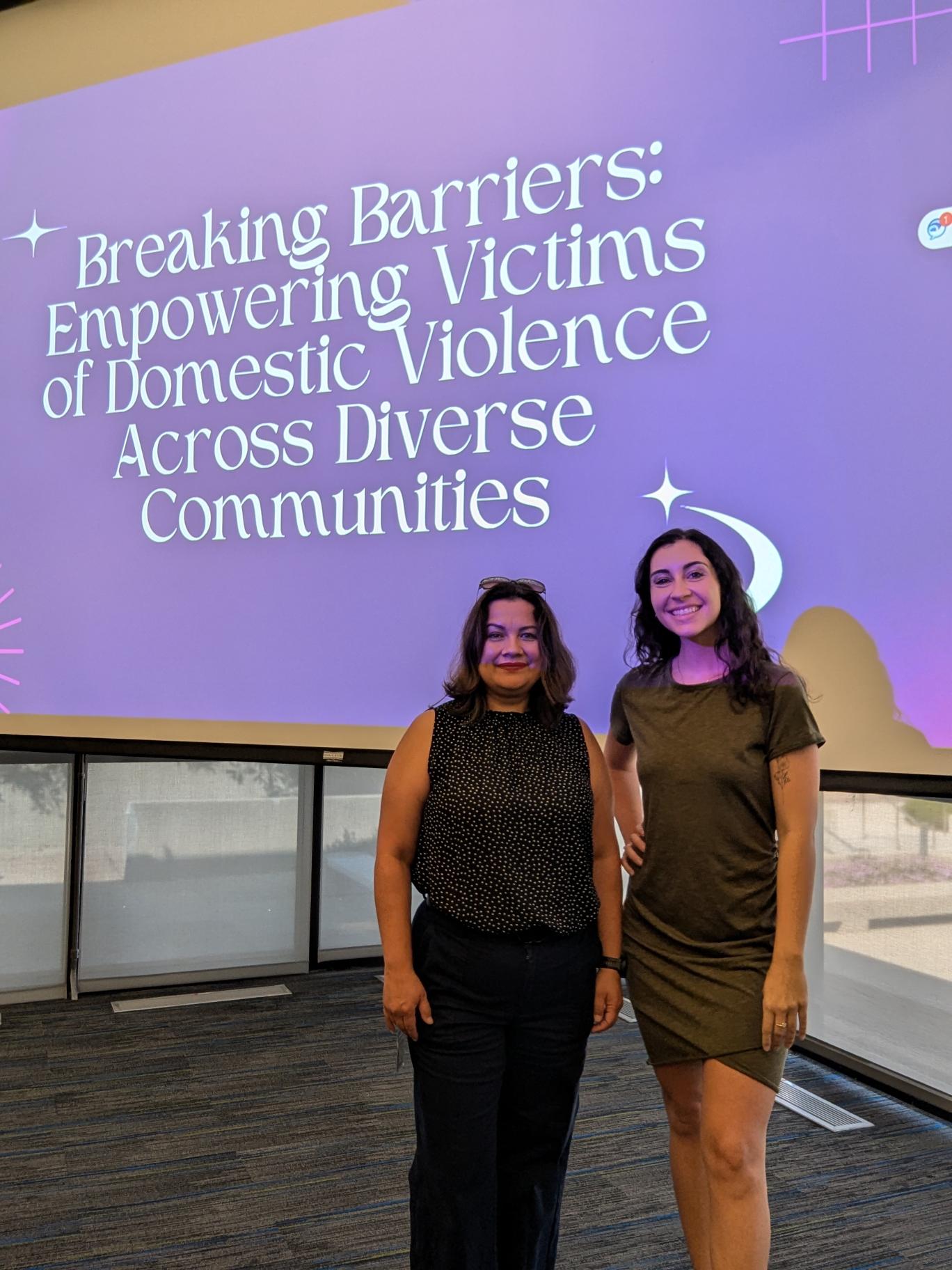 Campus Advocate, Claudia Ochoa and OCRT Staff, Katie Oaks
