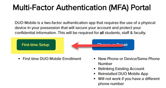 MFA Portal 